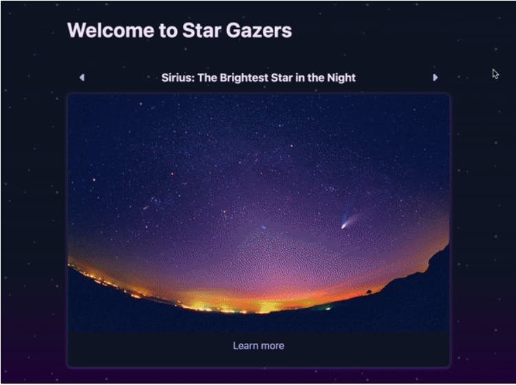 Screenshot: The complete Star Gazer