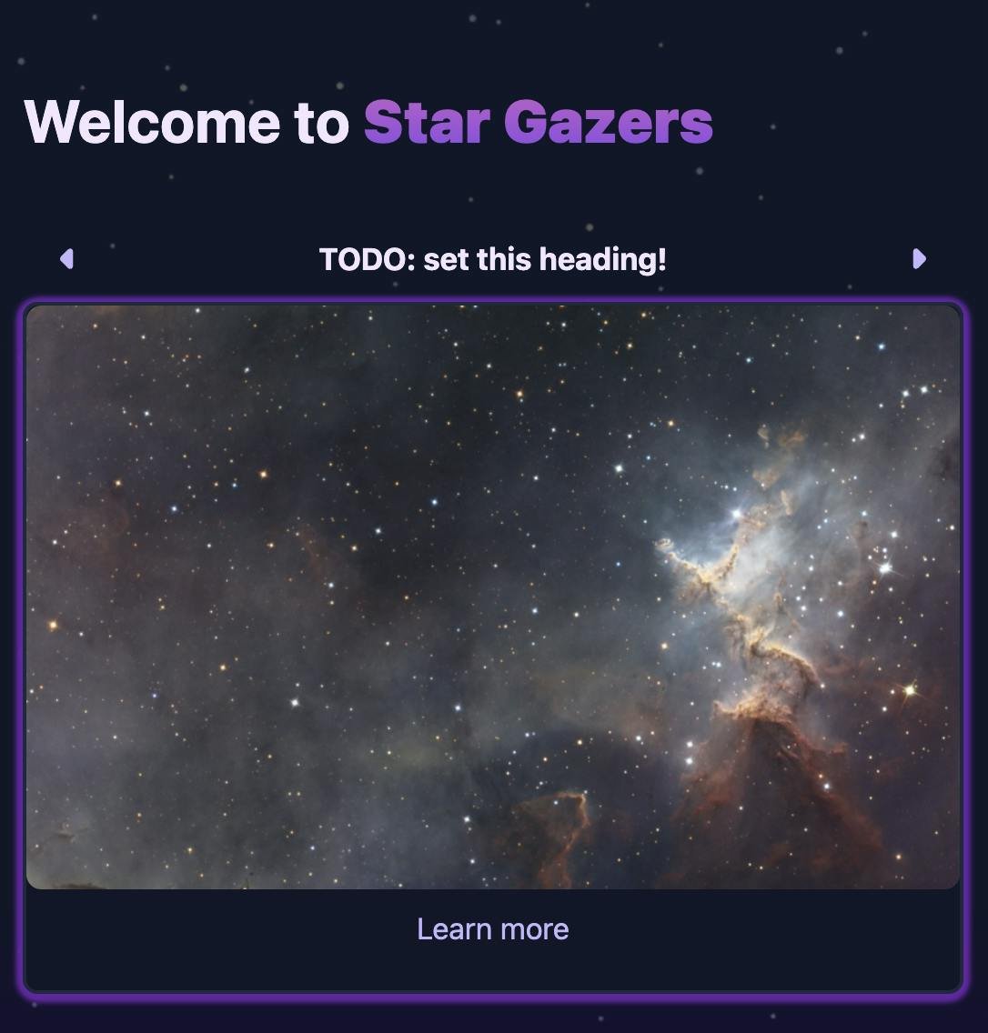 Screenshot: the Star Gazer