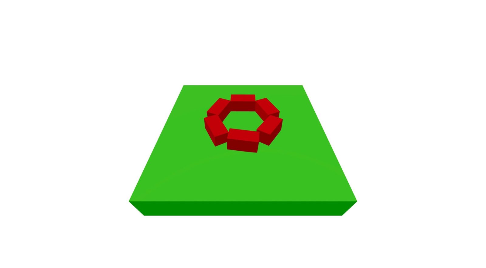 Screenshot of the 3D scene. At this stage, there