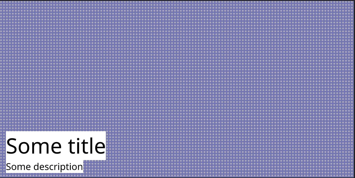 Tutorial: Using Vercel's OG Image Library to Create Randomized OG Images A screenshot of a basic OG image created with Vercel