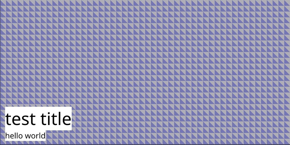 Tutorial: Using Vercel's OG Image Library to Create Randomized OG Images A screenshot of an OG image similar to the one earlier, but now populated with dynamic content from our query params,