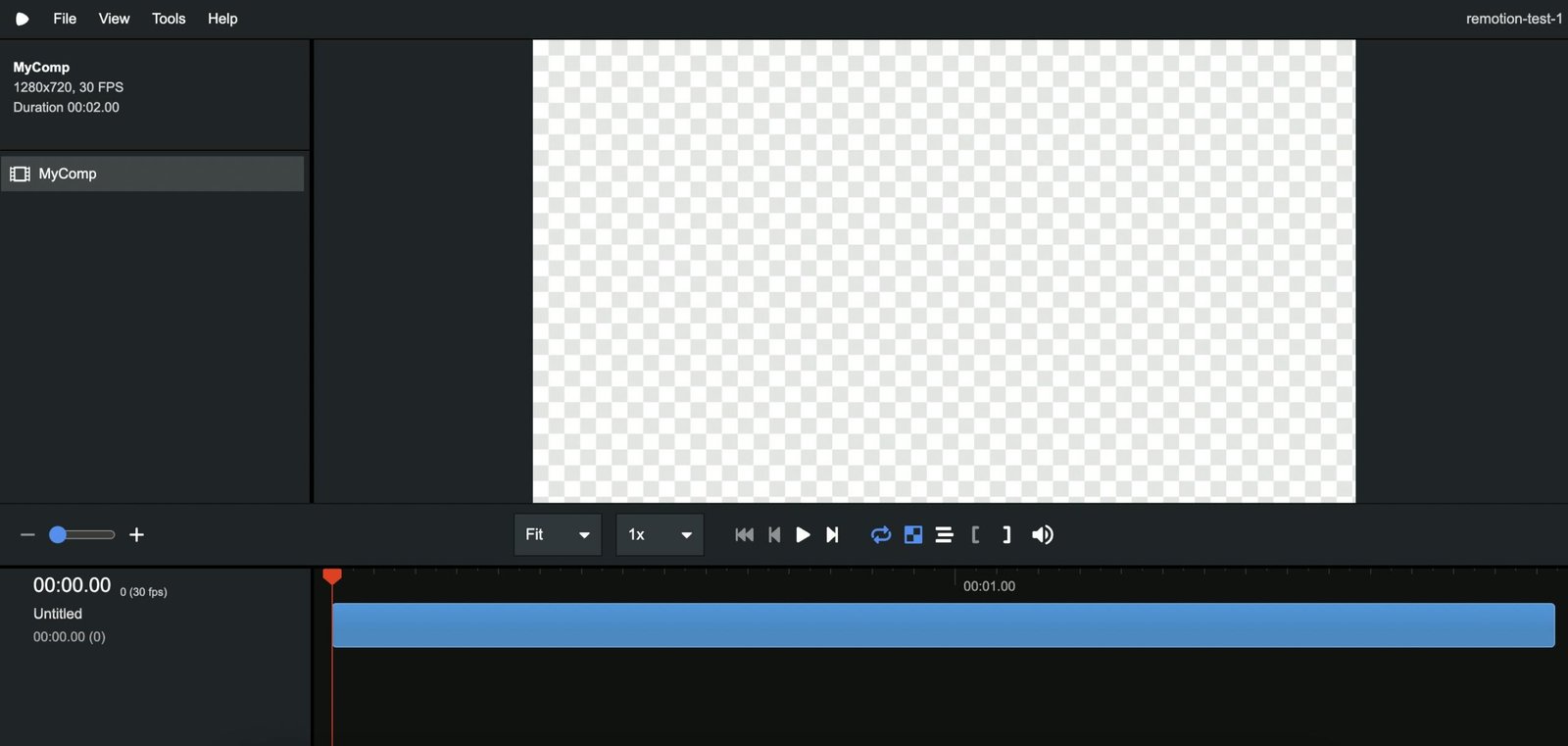 A screenshot of the video preview tool, which displays a black screen with several panes for different functionalities. There