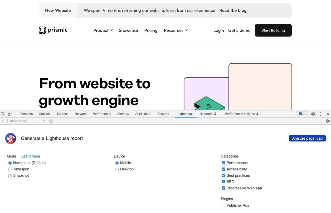 A browser window shows a web page on the top half of the screen, with the pane for Chrome