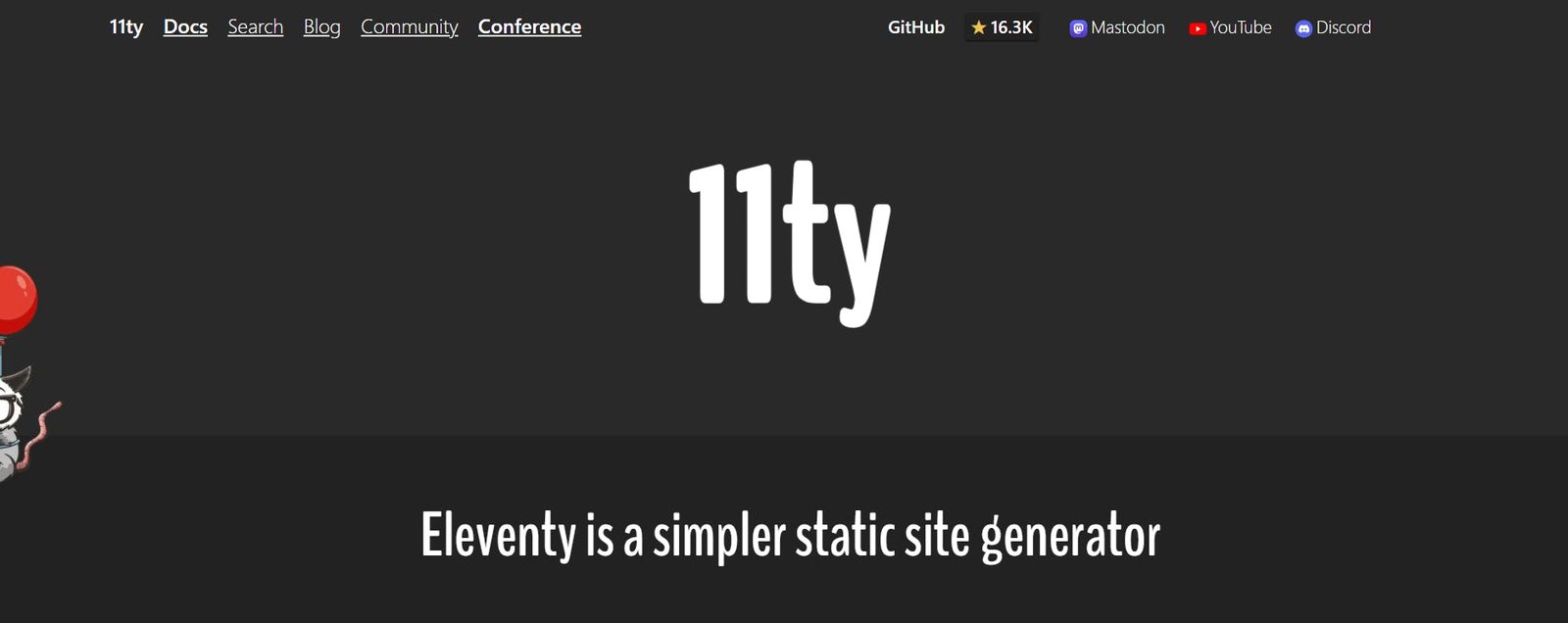 An image of Eleventy site.