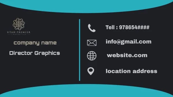 Business Card with picsArt