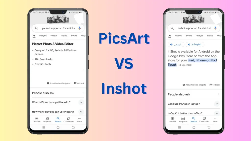 Picsart Vs Inshot Pricing  and subscription