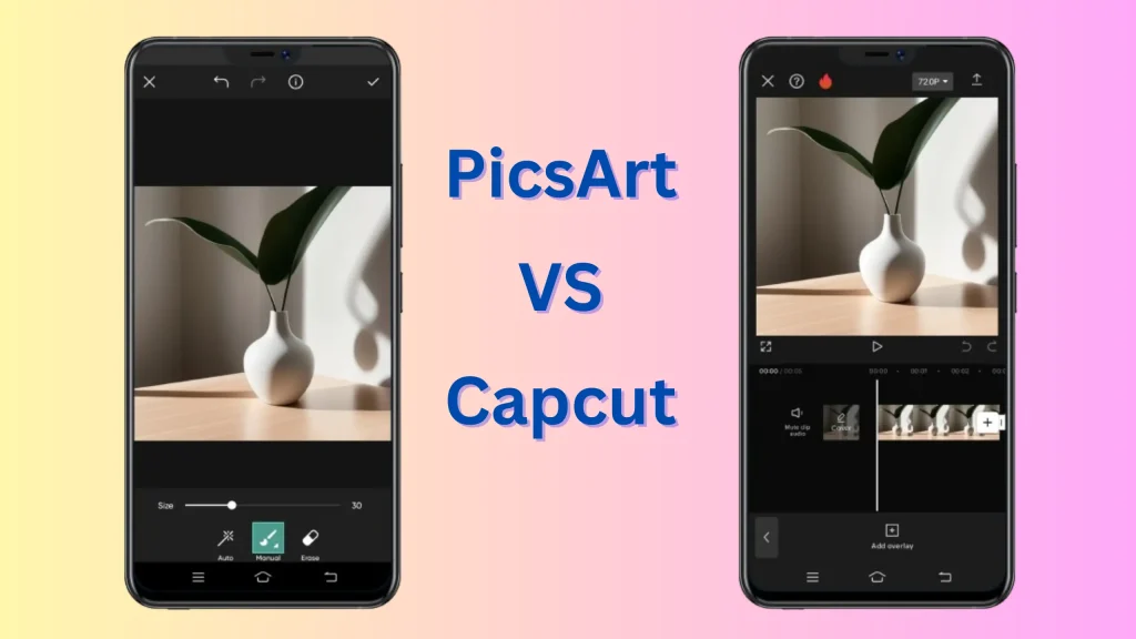 PicsArt vs Capcut layers