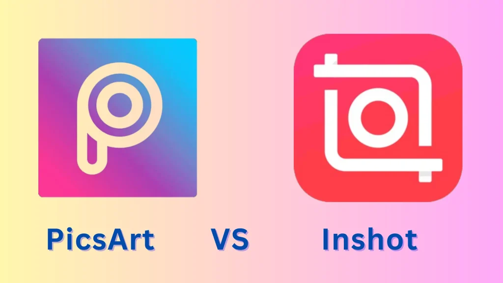 PicsArt vs Inshot logos