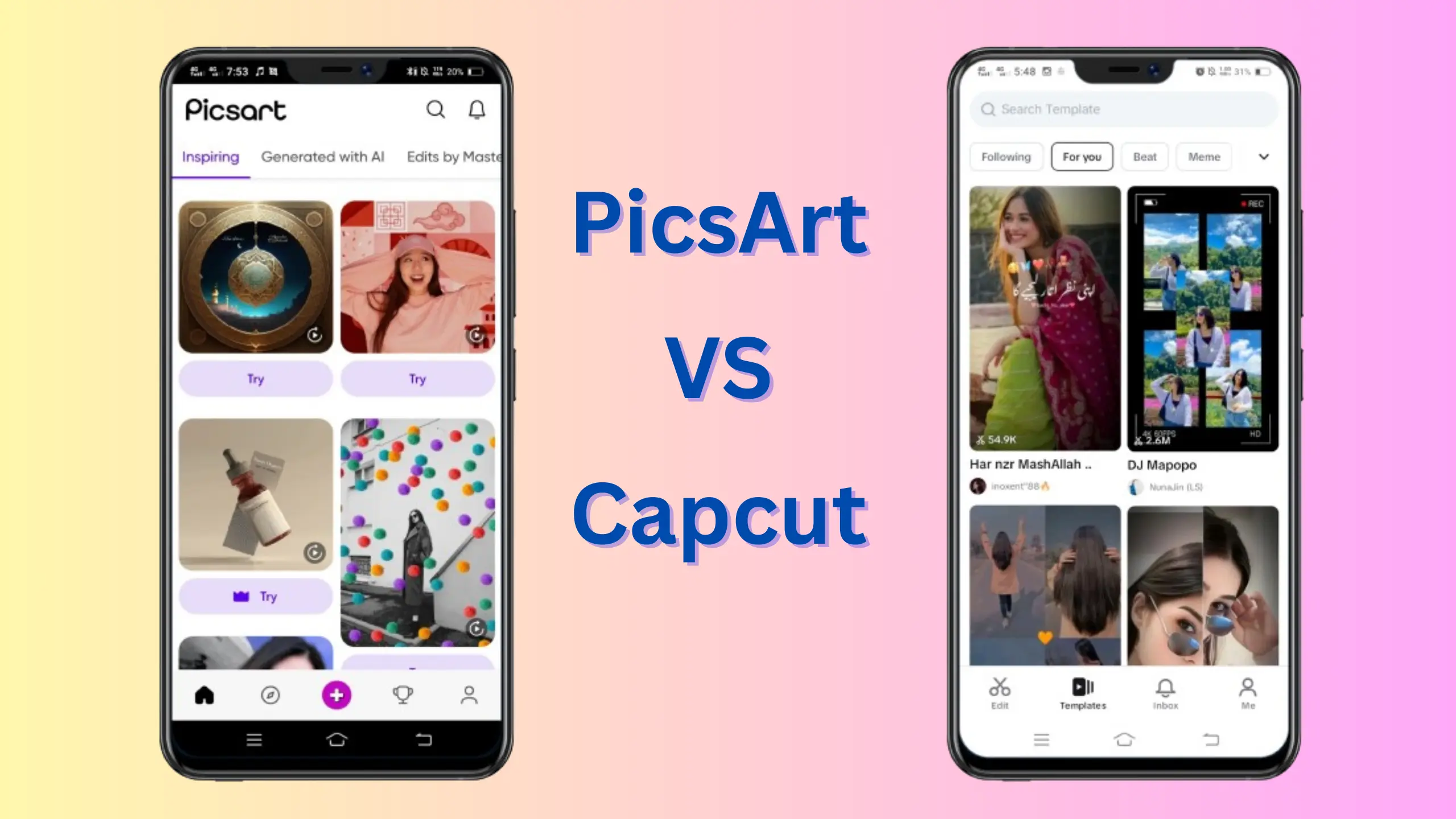 Picsart vs Capcut Community Collaboration