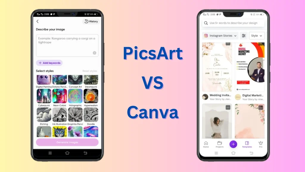 Pre made Templates Of Picsart and Canva