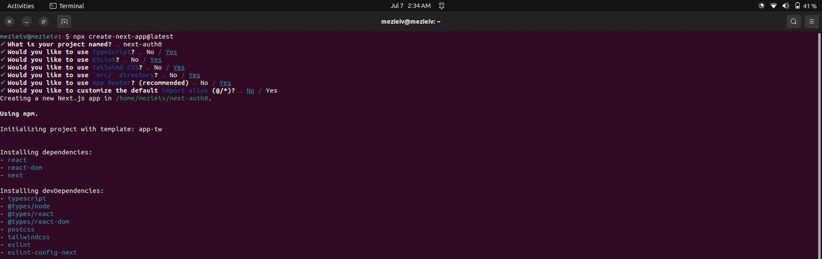 An image of terminal configurations