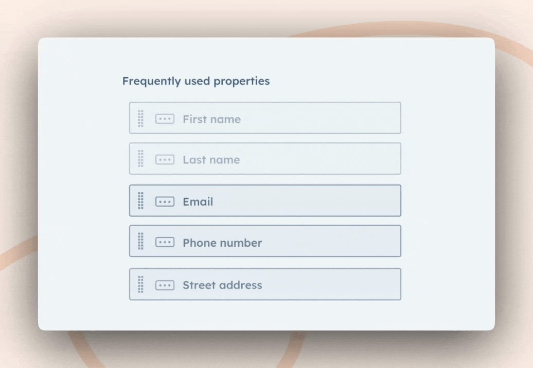 A GIF of hubspot forms