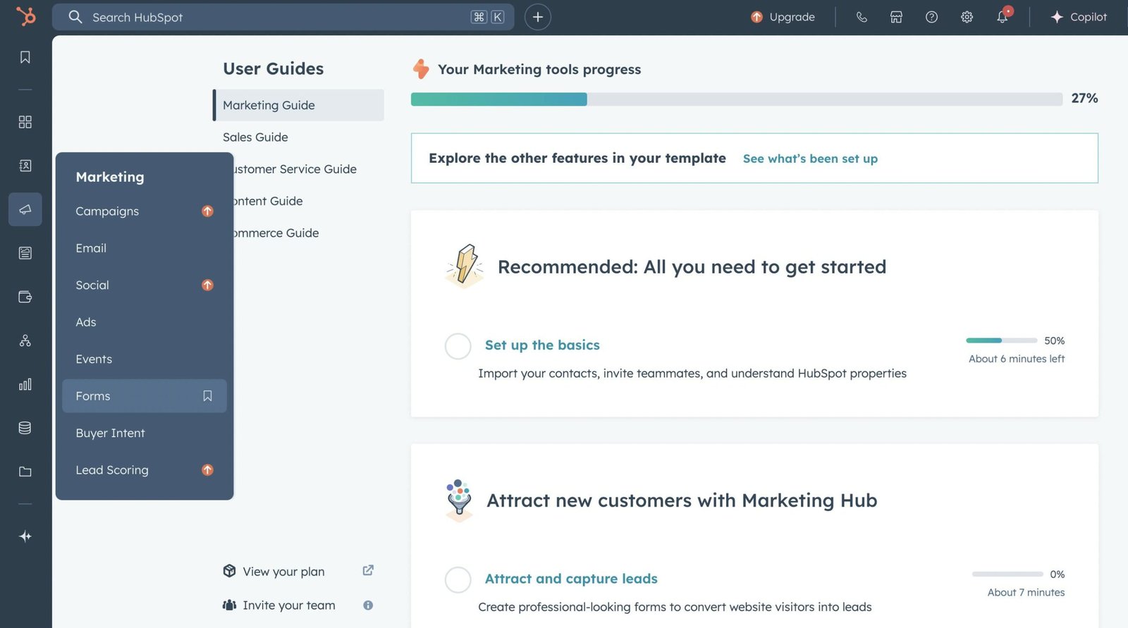 Image of HubSpot dashboard
