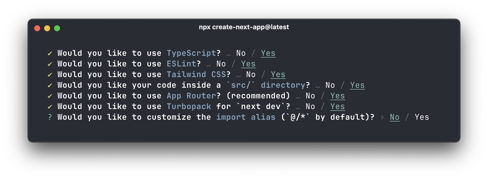 An image of terminal configs