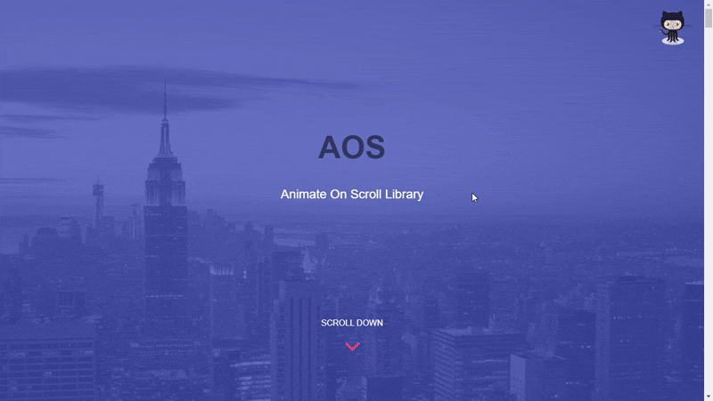 Animate on scroll library GIF