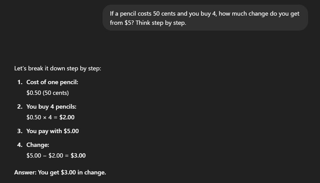 An image of chain-of-thought prompting