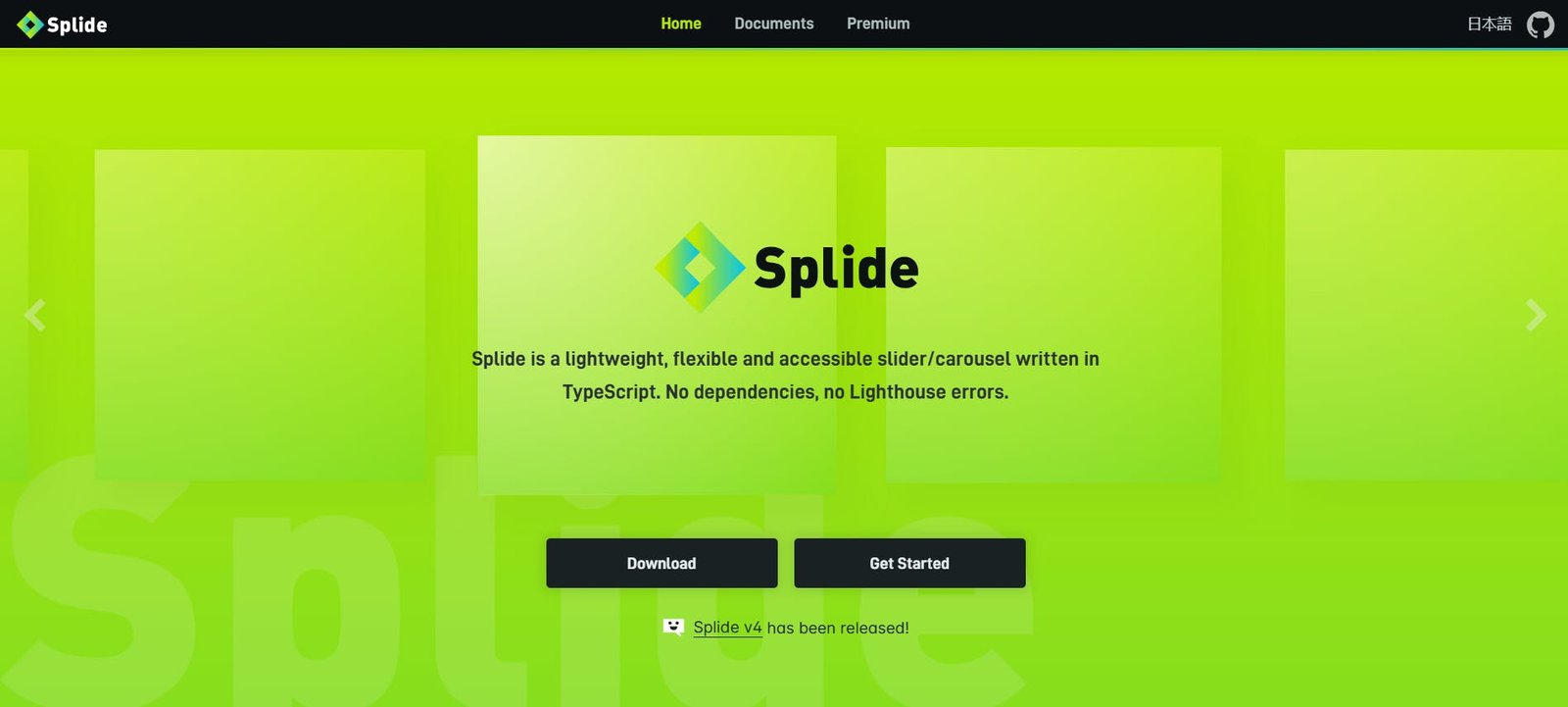 An image of Splide library