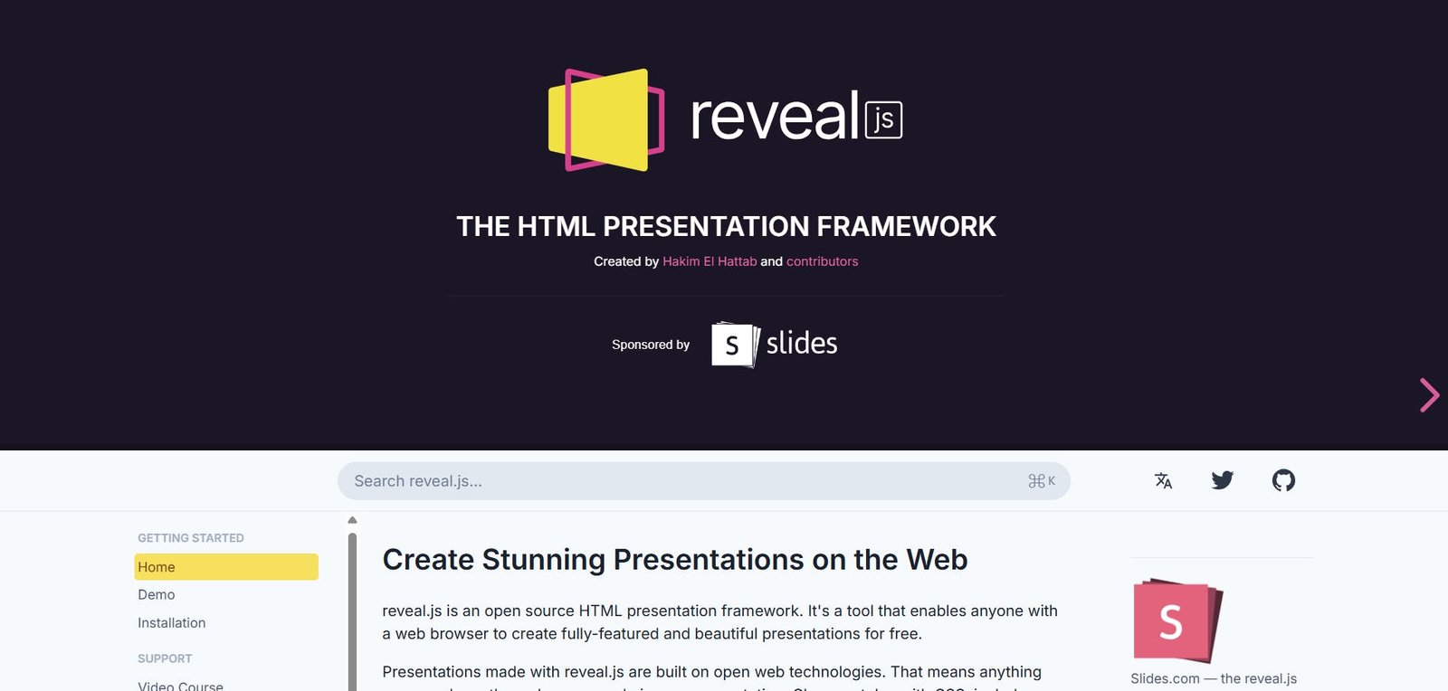 An image of Reveal library