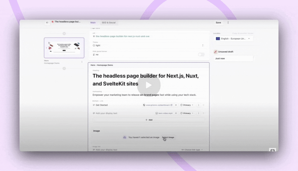 An image of filtering assets in the media library
