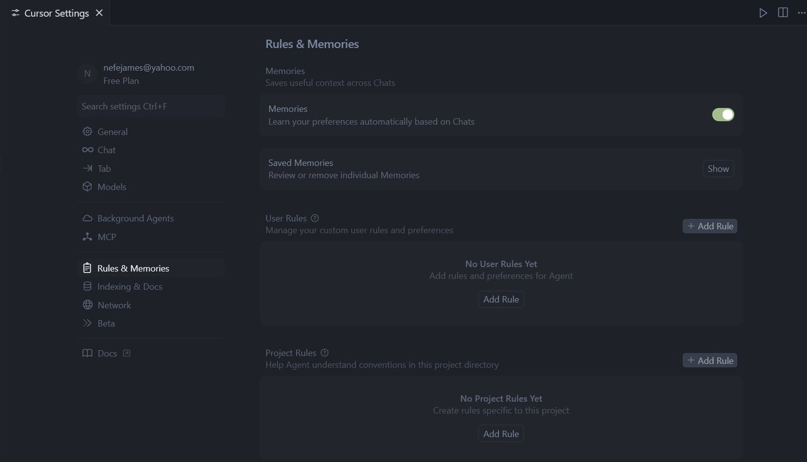 An image of Cursor rules